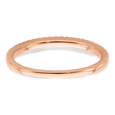 14K Rose Gold 1/15 ct tw Lab-Grown Diamond Wedding Band – view 6