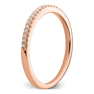 14K Rose Gold 1/15 ct tw Lab-Grown Diamond Wedding Band – view 7