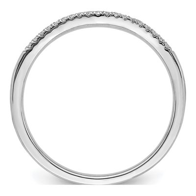 14K Rose Gold 1/15 ct tw Diamond Contoured Wedding Band – view 2