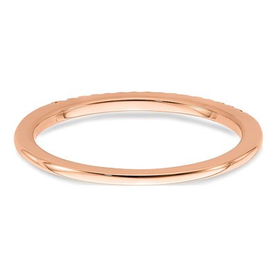 14K Rose Gold 1/20 ct tw Diamond Wedding Band – view 6