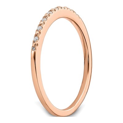 14K Rose Gold 1/20 ct tw Diamond Wedding Band – view 7