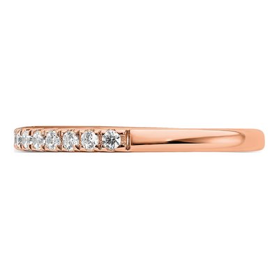 14K Rose Gold 1/4 ct tw Diamond Blooming Bridal Wedding Band – view 4