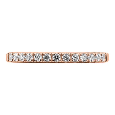 14K Rose Gold 1/4 ct tw Diamond Blooming Bridal Wedding Band – view 5