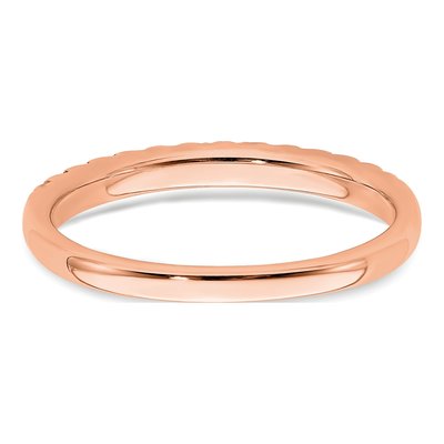 14K Rose Gold 1/4 ct tw Diamond Blooming Bridal Wedding Band – view 6
