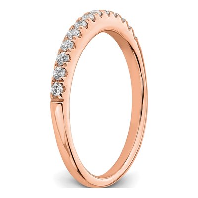 14K Rose Gold 1/4 ct tw Diamond Blooming Bridal Wedding Band – view 7