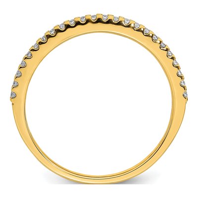 14K Yellow Gold 1/8 ct tw Diamond Wedding Band – view 2