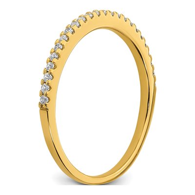 14K Yellow Gold 1/8 ct tw Diamond Wedding Band – view 6