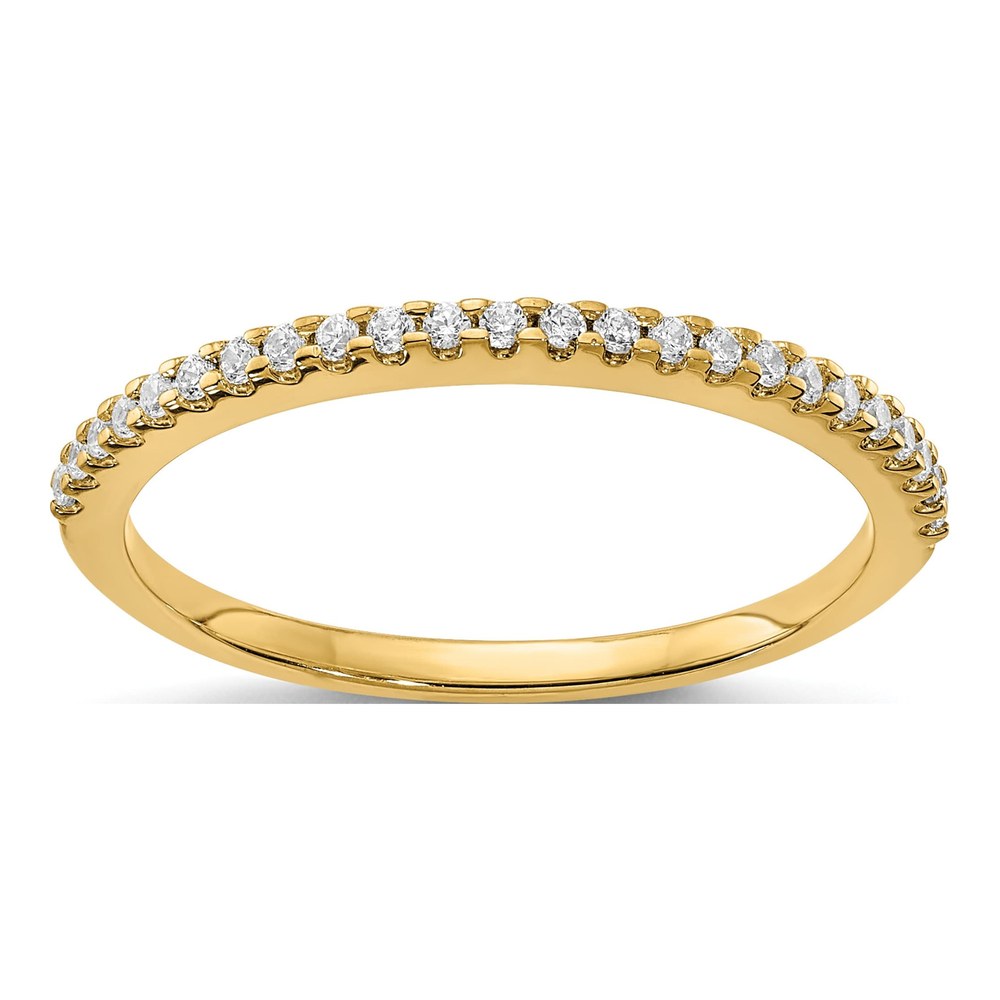 14K Yellow Gold 1/8 ct tw Diamond Wedding Band