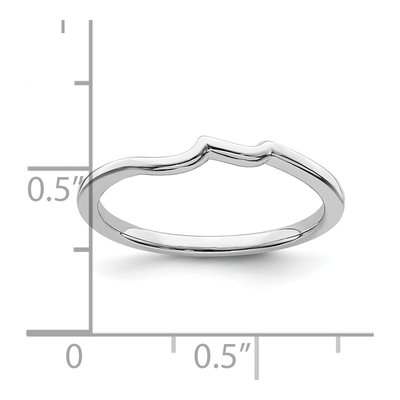 10K White Gold 1.4mm Contoured Wedding Band – view 7