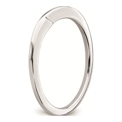 10K White Gold 1.3mm Contoured Wedding Band – view 7