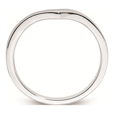 10K White Gold 1.6mm Contoured Wedding Band – view 2