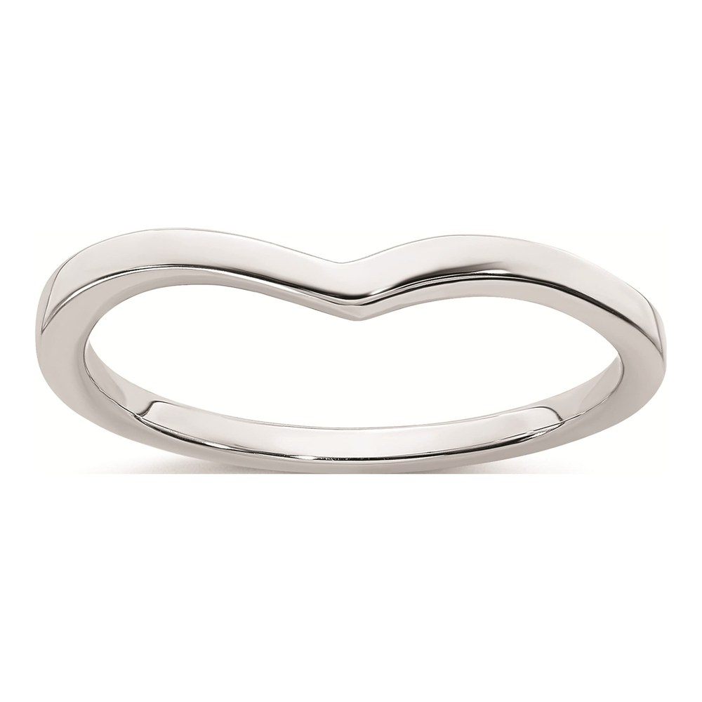 10K White Gold 1.6mm Contoured Wedding Band