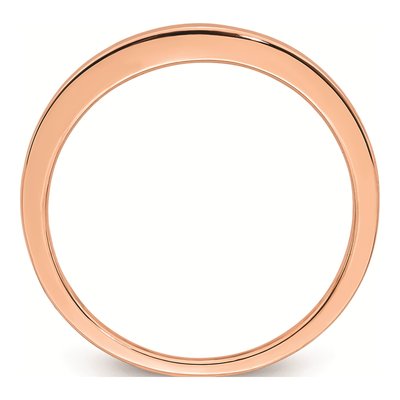 10K Rose Gold Contoured Wedding Band – view 2