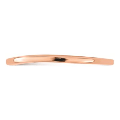 10K Rose Gold Contoured Wedding Band – view 3