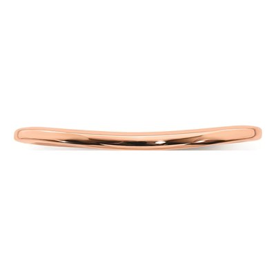10K Rose Gold Contoured Wedding Band – view 4