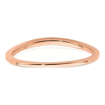 10K Rose Gold Contoured Wedding Band – view 5