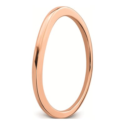 10K Rose Gold Contoured Wedding Band – view 6