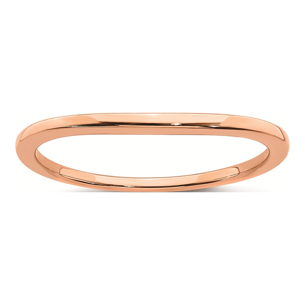 10K Rose Gold Contoured Wedding Band