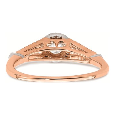 10K Rose Gold 1/3 ct tw Halo Diamond Engagement Ring – view 5