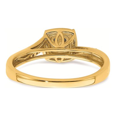 10K Yellow Gold 1/6 ct tw Diamond Halo Engagement Ring – view 5