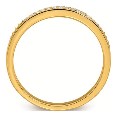 10K Yellow Gold 1/15 ct tw Diamond Wedding Band – view 3