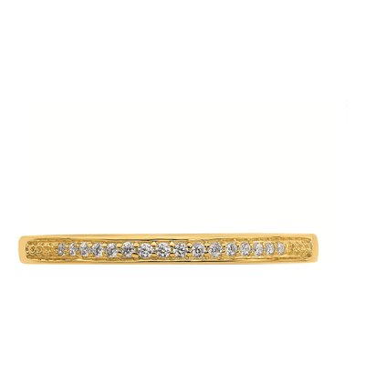 10K Yellow Gold 1/15 ct tw Diamond Wedding Band – view 5
