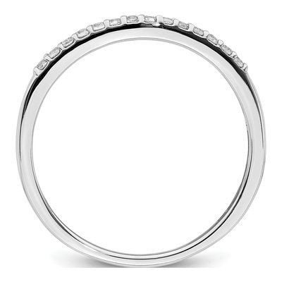 10K White Gold 1/10 ct tw Lab-Grown Diamond Wedding Band – view 2