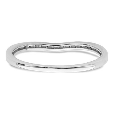 10K White Gold 1/10 ct tw Lab-Grown Diamond Wedding Band – view 5