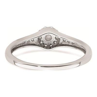 10K White Gold 1/5 ct tw Diamond Halo Engagement Ring – view 4