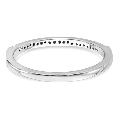 10K White Gold 1/20 ct tw Diamond Wedding Band – view 5