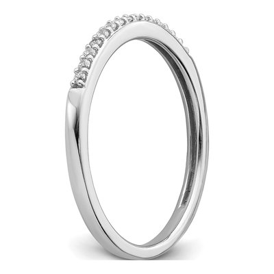 10K White Gold Diamond Wedding Band, 1/10 ct tw – view 6