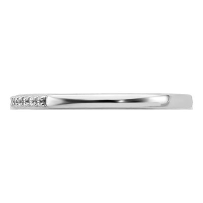 10K White Gold 1/10 ct tw Lab-Grown Diamond Wedding Ring – view 3