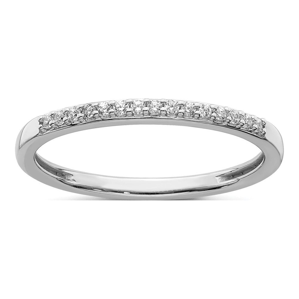 10K White Gold 1/10 ct tw Lab-Grown Diamond Wedding Ring