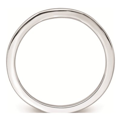 14K White Gold 1.53mm Contoured Wedding Band – view 3