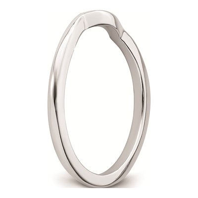 14K White Gold 1.53mm Contoured Wedding Band – view 7