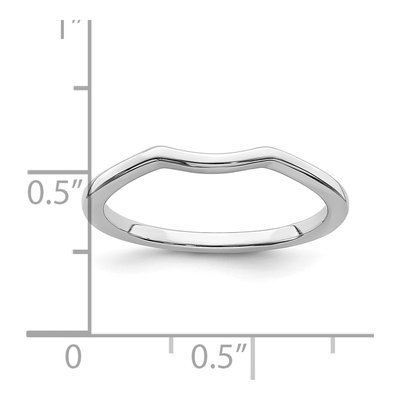 14K White Gold 1.53mm Contoured Wedding Band – view 8