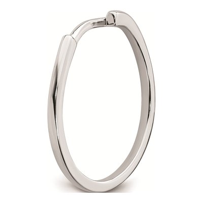 14K White Gold 1.4mm Contoured Wedding Band – view 7