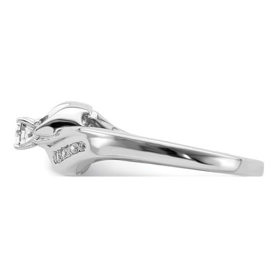 14K White Gold Diamond Engagement Engagement Ring Semi-Mount – view 4