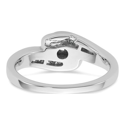14K White Gold Diamond Engagement Engagement Ring Semi-Mount – view 6