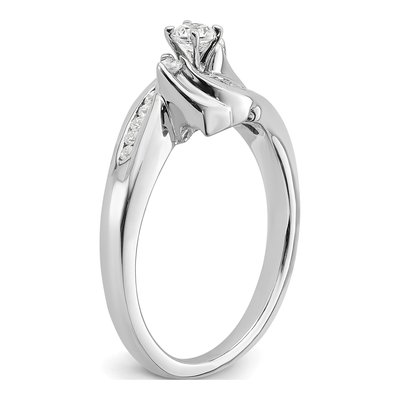14K White Gold Diamond Engagement Engagement Ring Semi-Mount – view 7