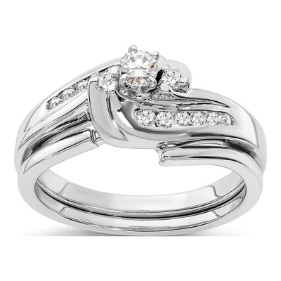 14K White Gold Diamond Engagement Engagement Ring Semi-Mount – view 8