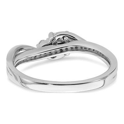 14K White Gold Diamond Engagement Ring Semi-Mount – view 7
