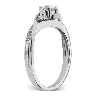 14K White Gold Diamond Engagement Ring Semi-Mount – view 8