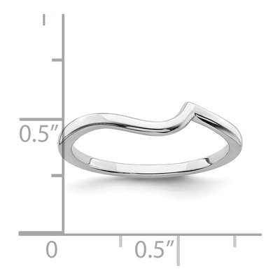 14K White Gold 1.6mm Contoured Wedding Band – view 6