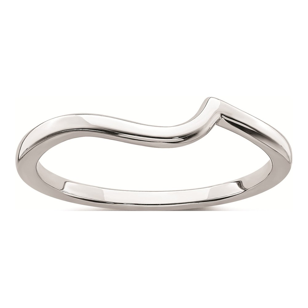 14K White Gold 1.6mm Contoured Wedding Band