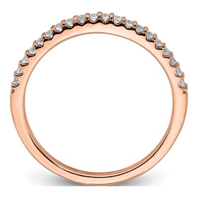14K Rose Gold 1/5 ct tw Diamond Wedding Band – view 3