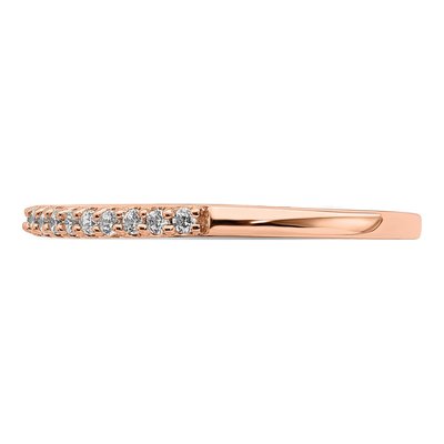 14K Rose Gold 1/5 ct tw Lab-Grown Diamond Wedding Band – view 4