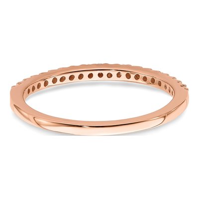 14K Rose Gold 1/5 ct tw Lab-Grown Diamond Wedding Band – view 6