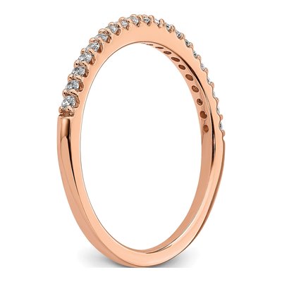 14K Rose Gold 1/5 ct tw Lab-Grown Diamond Wedding Band – view 7