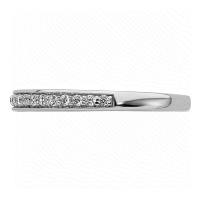 14K White Gold 1/7 ct tw Diamond Wedding Band – view 3